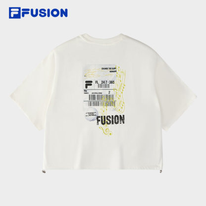 FILA FUSION INLINE FUSION X - WORKWEAR DANCE CITY GROOVE Women Short Sleeves T-Shirt (White)