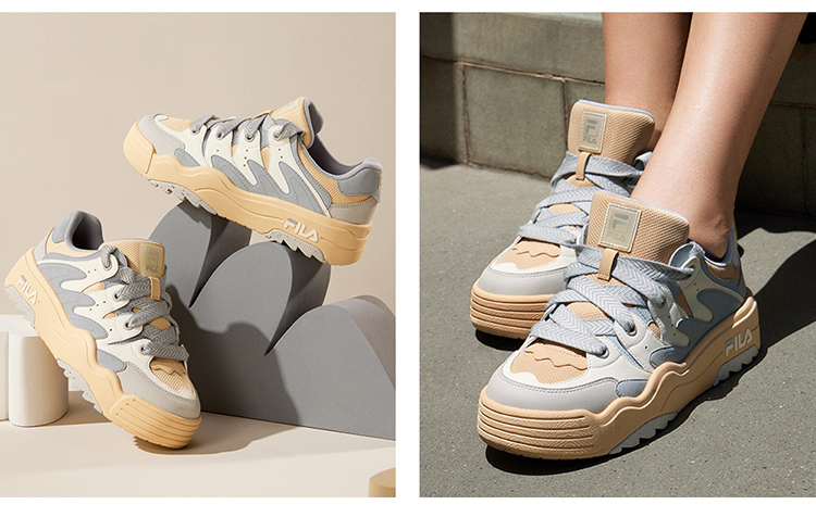 FILA CORE FASHION ROSETTA Women Sneakers (Pearl Blue / Brown Grey)