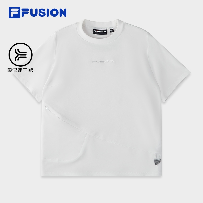 FILA FUSION URBAN TECH Women Short Sleeve T-shirt (Pink/White)