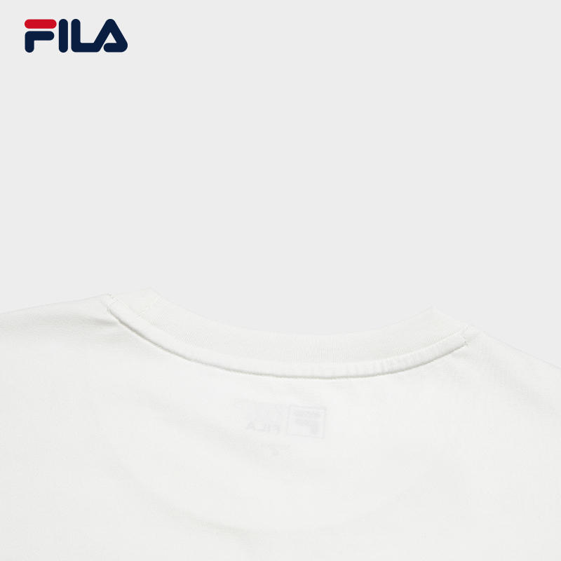 FILA CORE Men ORIGINALE Knitted Short Sleeve Top WHITE