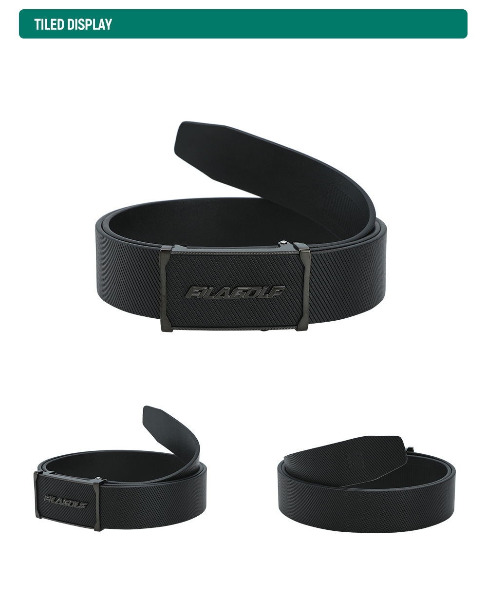 FILA CORE ATHLETICS GOLF BELT Men Belt (Black / White)