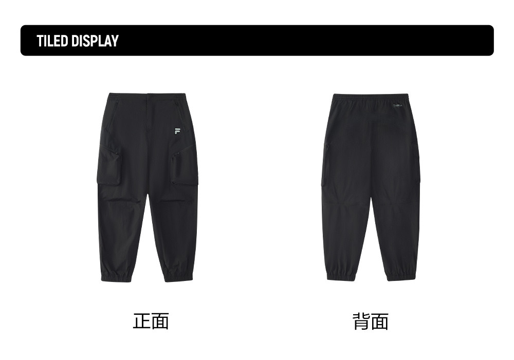 FILA FUSION INLINE FUSION X URBAN TECH CITY CANOPY TREK Men Woven Pants (Black)