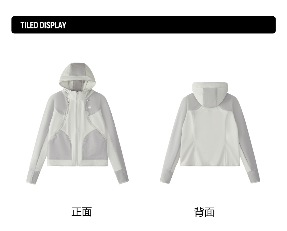 FILA FUSION INLINE URBAN TECH VR IN VIRTUAL REALITY Women Woven Jacket (Grey / Ash)