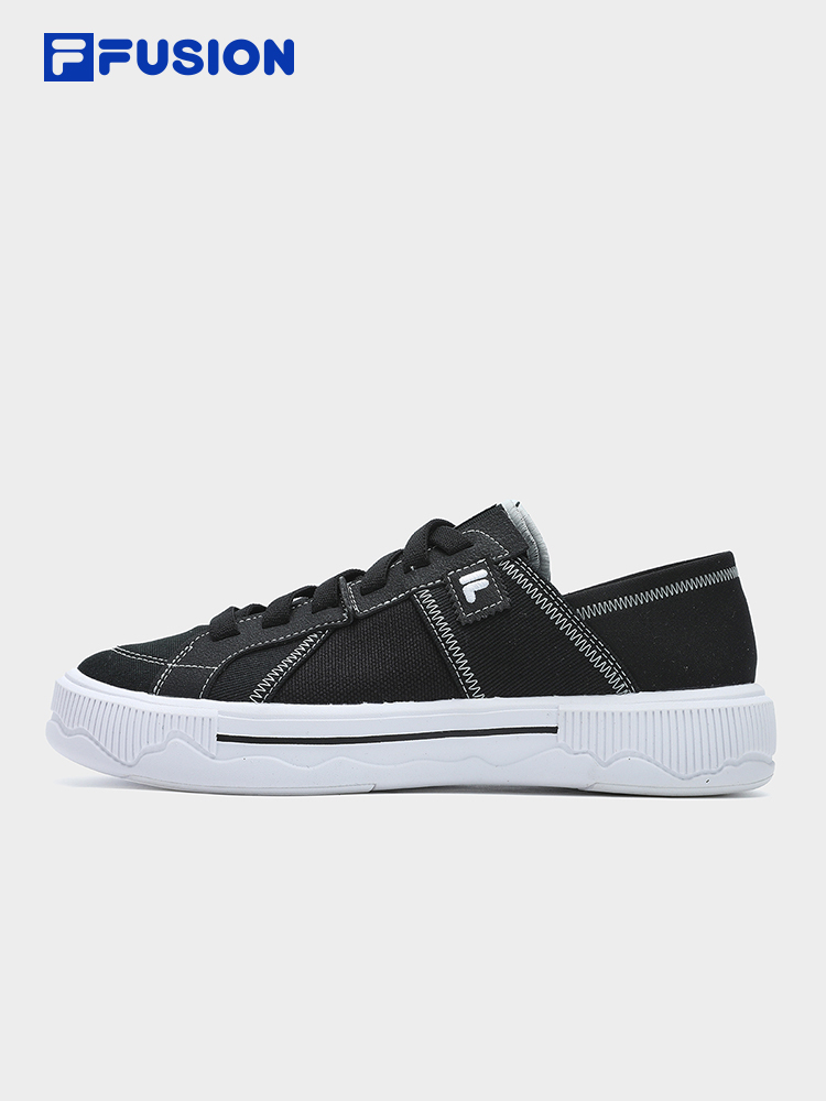 FILA FUSION POP III SE FUSION SKATEBOARDING Women's Lifestyle Sneakers (Black / White / Yellow Shoes)