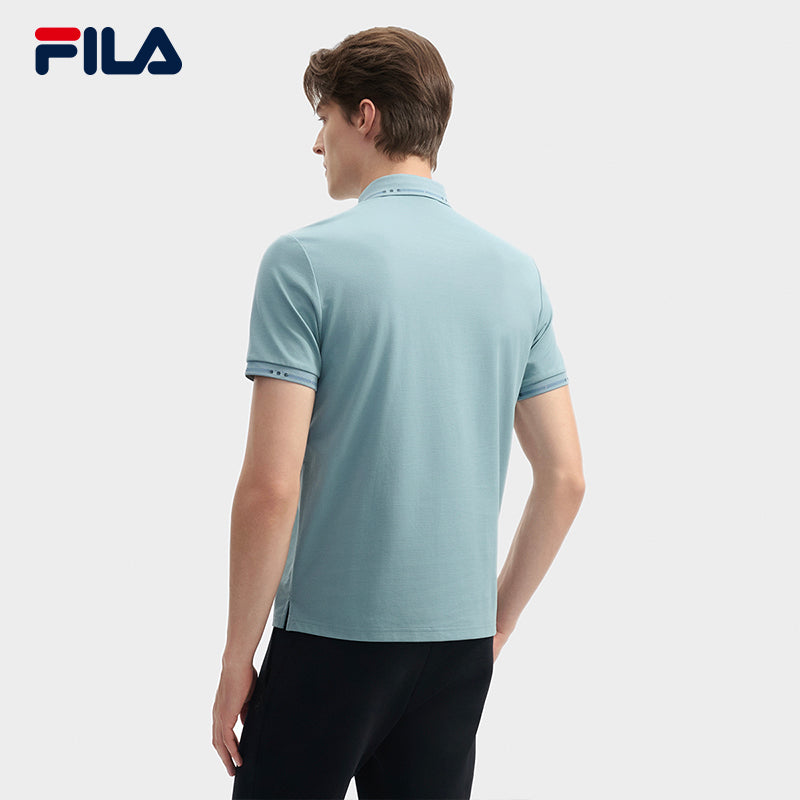 FILA CORE LIFESTYLE WHITE ORTISEI Men Polo T-shirt