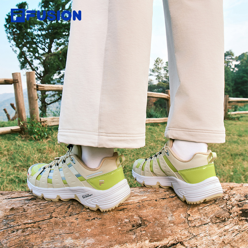 FILA FUSION COMO X Women Sneakers（White/Green）