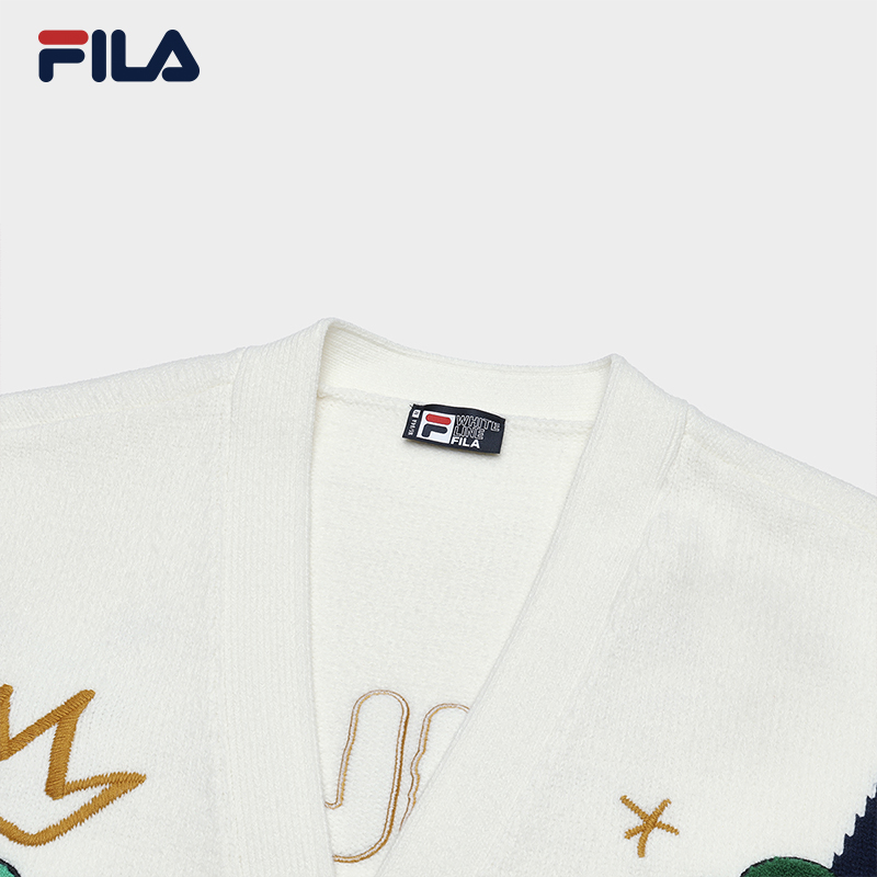 FILA CORE WHITE LINE ORIGINALE Women's Cardigan in White