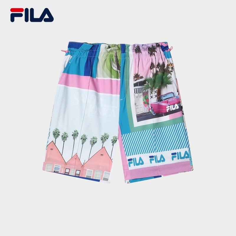 FILA CORE WHITE LINE HERITAGE Women Woven Shorts in Full Print