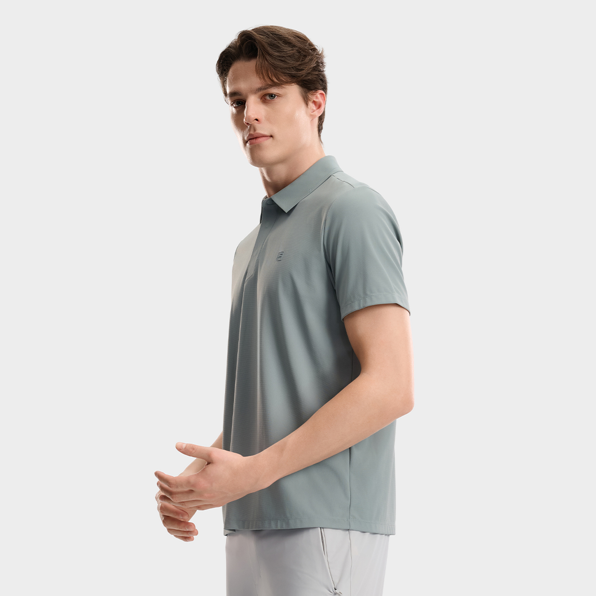 FILA Men Knitted Short Sleeve Polo Shirt