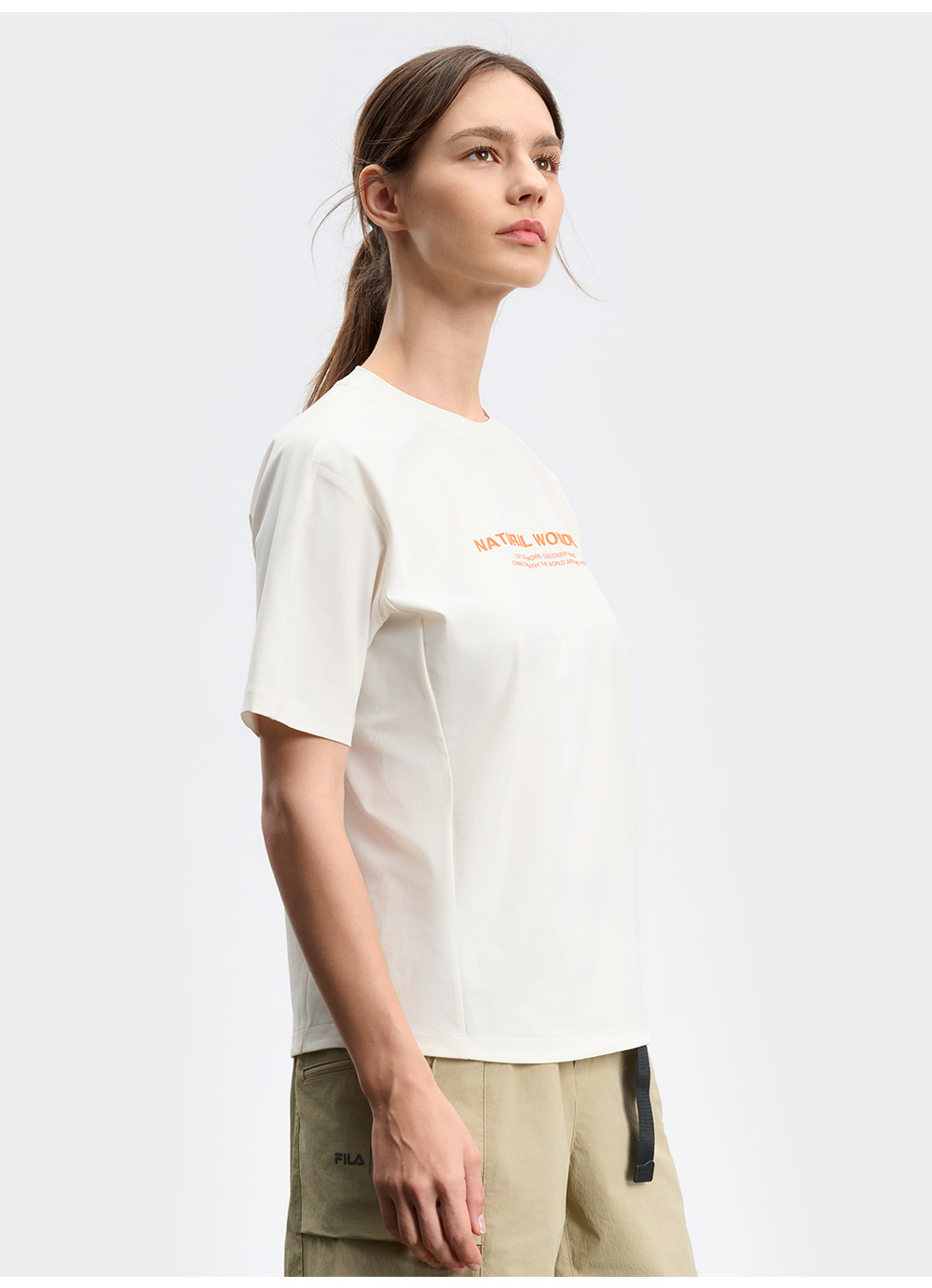 FILA CORE ATHLETICS EXPLORE NATURE'S WONDER Women Short Sleeve T-shirt (White)