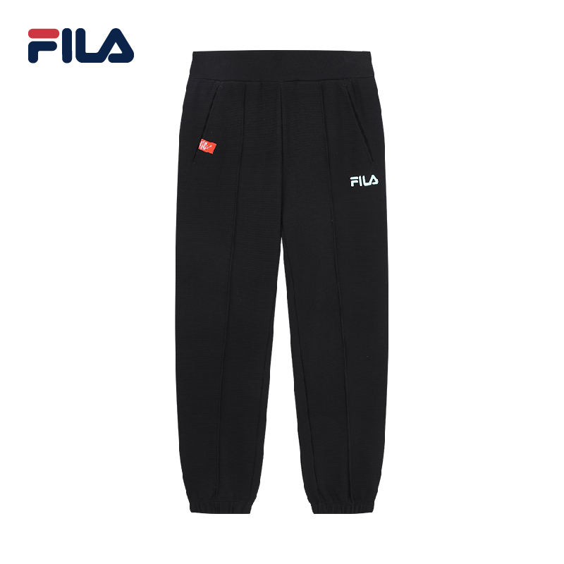 FILA CORE Women's MAGIC STICK WHITE LINE ORIGINALE Knit Pants in Black