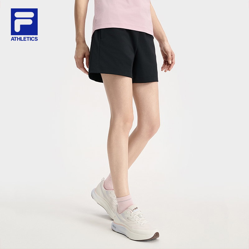 FILA CORE ATHLETICS FILA-FIT WOMEN Women Knitted Shorts (Black / Olive Green)
