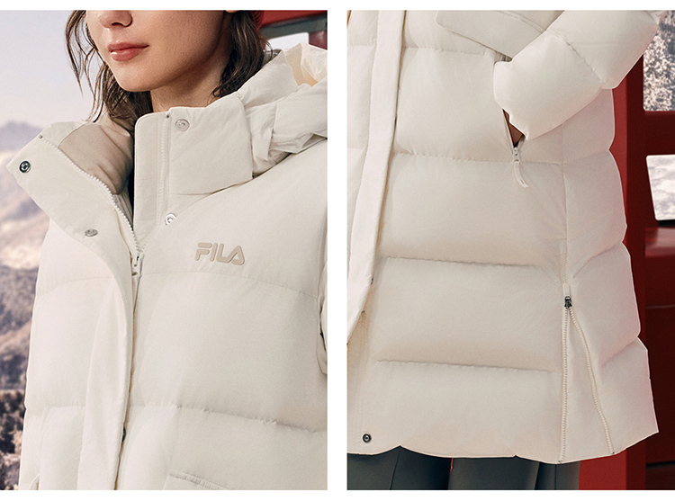 FILA CORE FILA ORIGINALE Women Down Jacket（Black/Blue/White)
