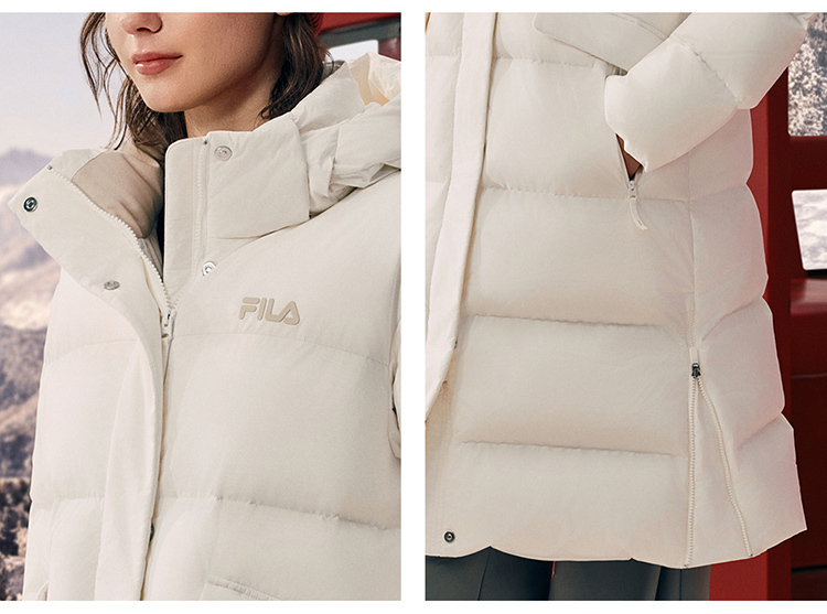 FILA CORE FILA ORIGINALE Women Down Jacket（Black/Blue/White)