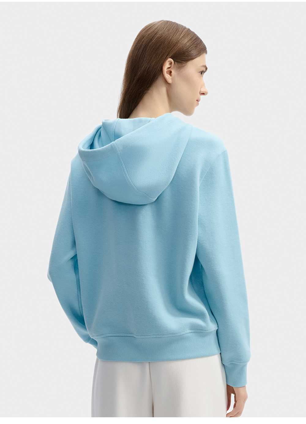 FILA CORE LIFESTYLE WHITE LINE GRENOBLE Women Hoodie (Light Blue)