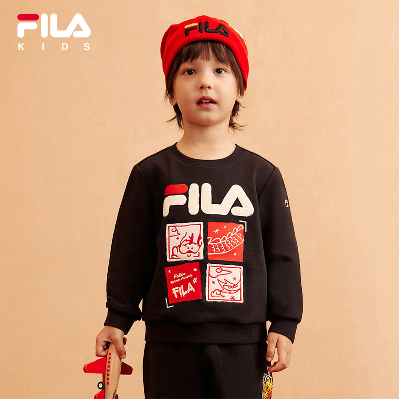 FILA KIDS ORIGINALE Boy's Pullover Sweater in Navy