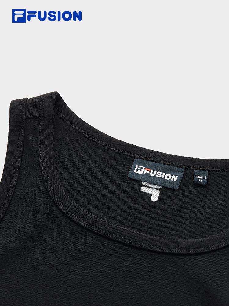 FILA FUSION WORKWEAR METRO PORTAL Women Cropped Tank Top (Black)