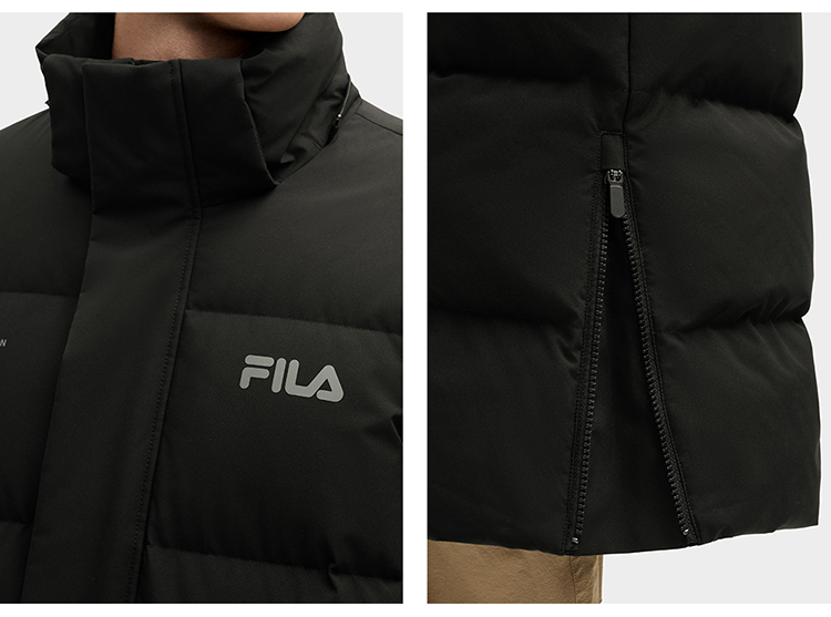 FILA CORE FILA ORIGINALE Men Down Jacket（Black)