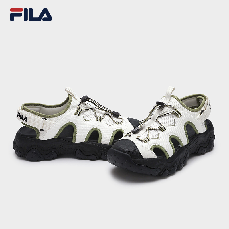FILA CORE FLUID 5 FASHION ORIGINALE Women's Sandals (Black / White-Green)