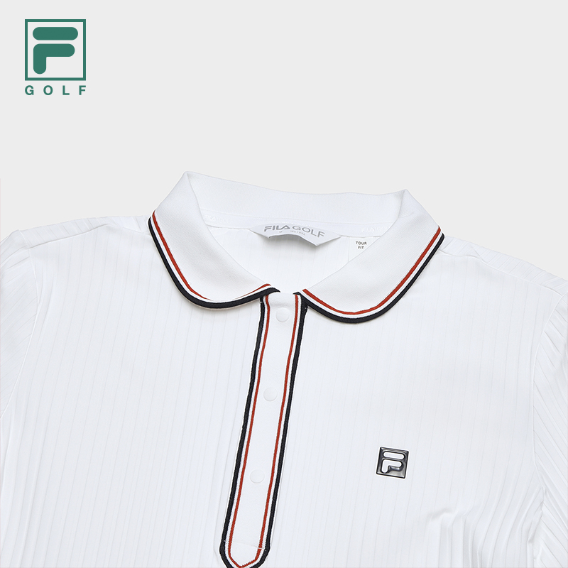 FILA CORE ATHLETICS GOLF Women's Long Sleeve Polo in White