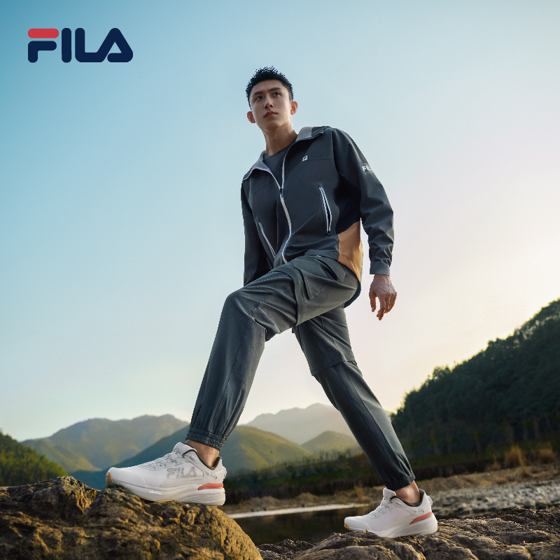 FILA CORE Men's DESERT ROAD-RV CAMPING ATHLETICS EXPLORE Woven Pants in Gray