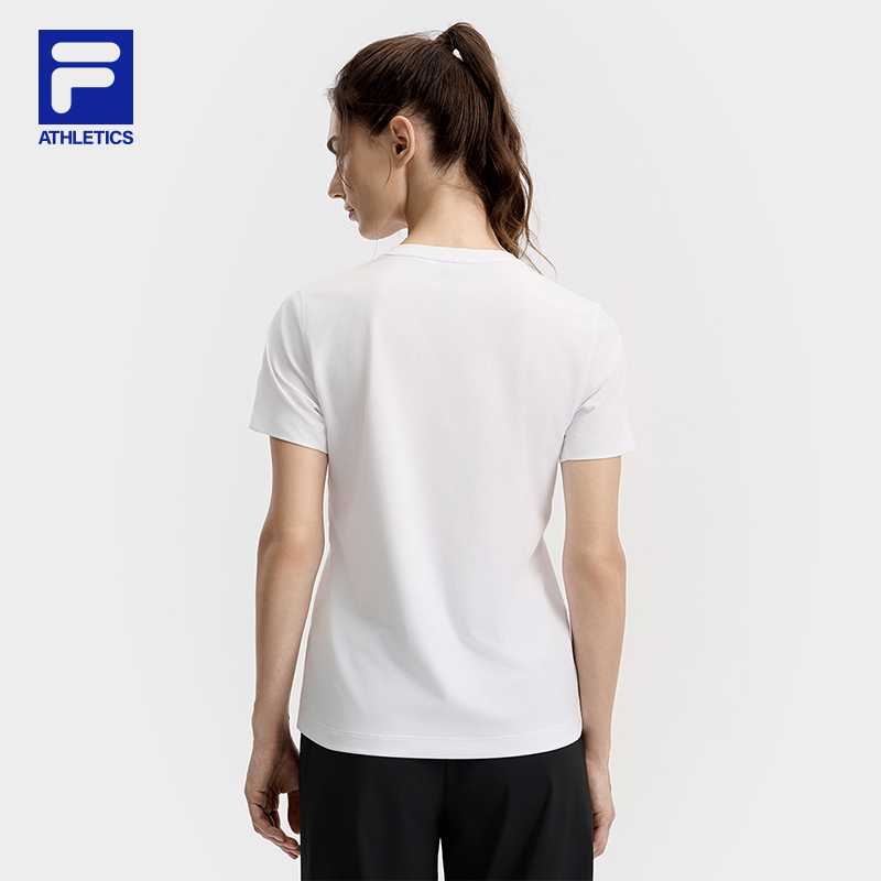 FILA CORE ATHLETICS FILA-FIT WOMEN Women Short Sleeve T-shirt (Violet / White)