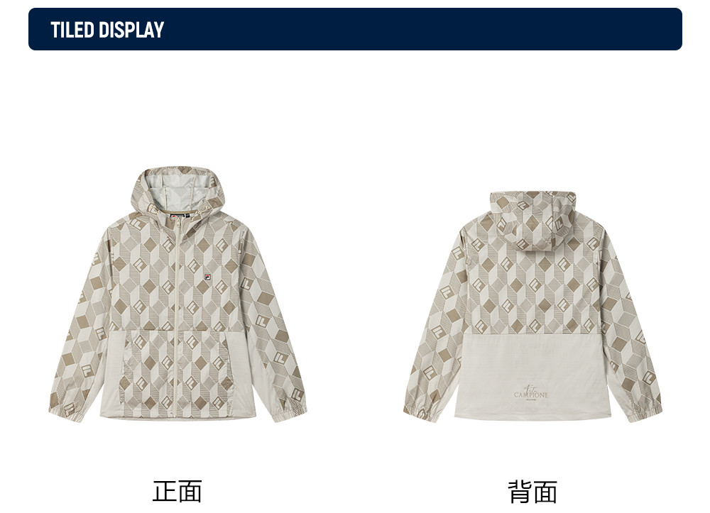 FILA CORE LIFESTYLE HERITAGE SPRING IMAGINATION Men Woven Jacket (Full Print)
