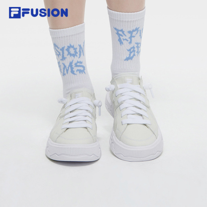 FILA FUSION POP III SE FUSION SKATEBOARDING Women's Lifestyle Sneakers (Black / White / Yellow Shoes)