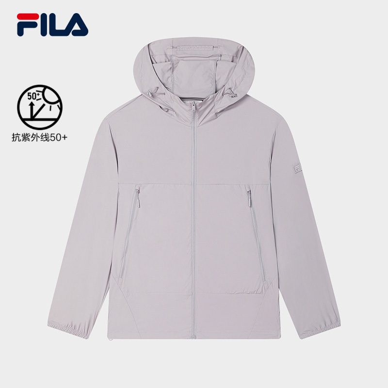 FILA CORE LIFESTYLE MILANO LUXURY CAFFE / FLAT WHITE Men Woven Jacket (Purple)