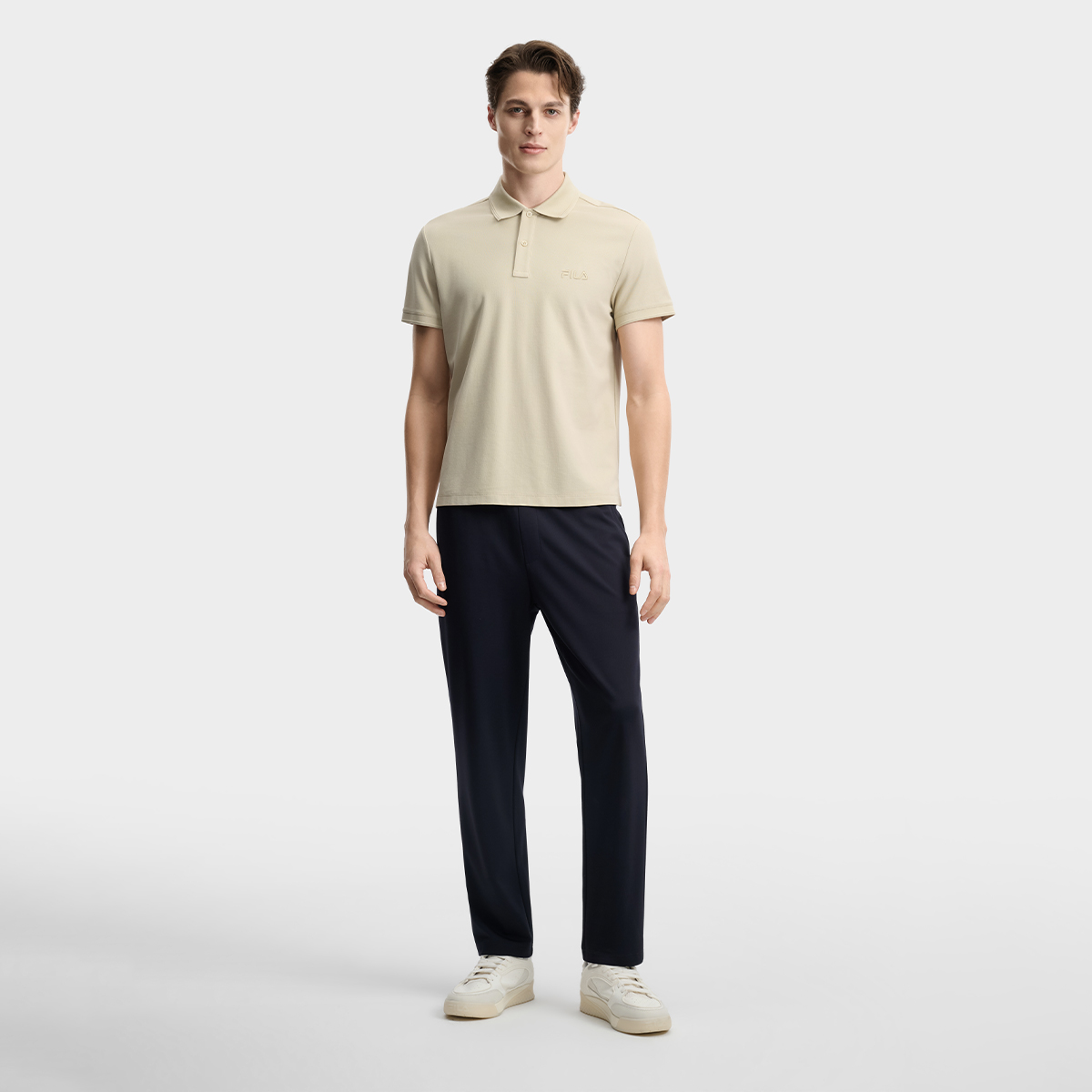 FILA MEN'S HERITAGE Knitted Short Sleeve Polo Shirt