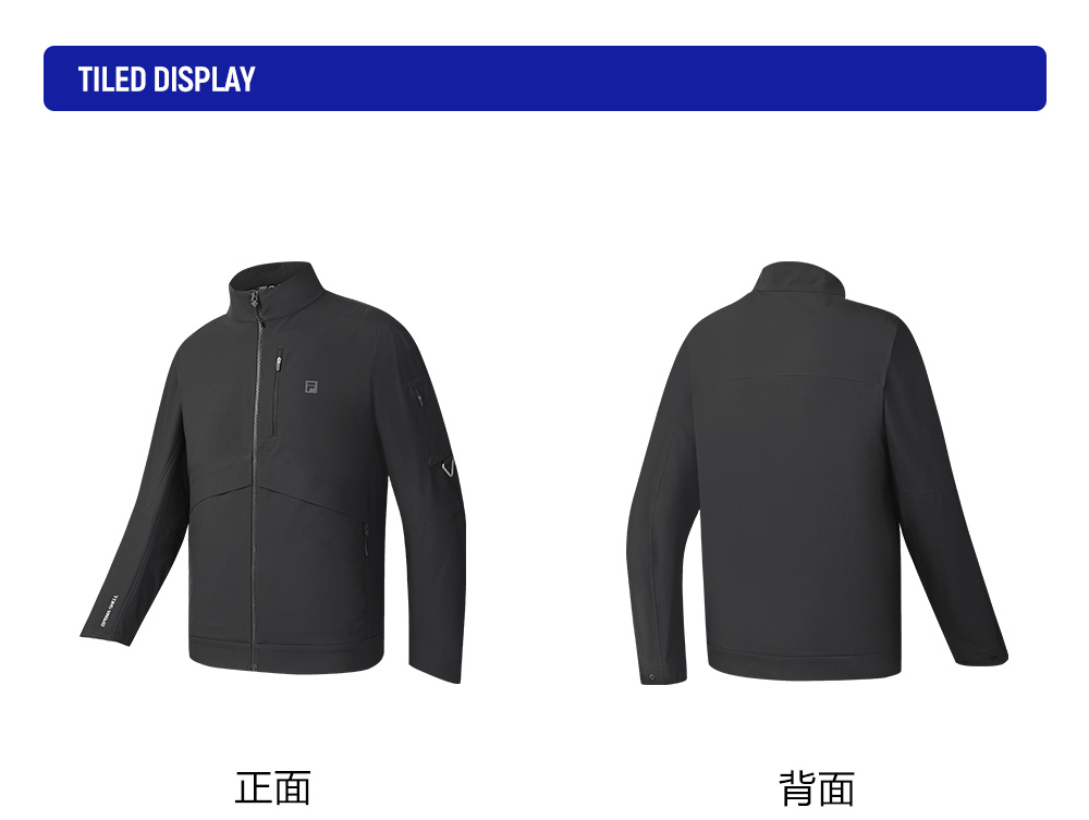 FILA CORE ATHLETICS EXPLORE X DUNHUANG MUSEUM Men Woven Jacket (Black)
