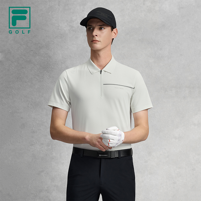 FILA MEN'S GOLF Knitted Short Sleeve Polo Shirt