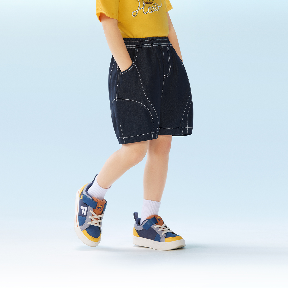 FILA KIDS ORIGINALE Boys Woven Bermuda Shorts