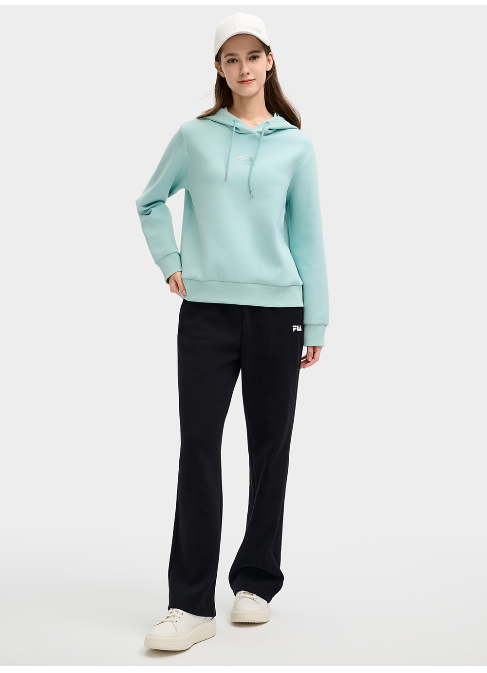 FILA CORE LIFESTYLE ORIGINALE HERITAGE Women Knit Pants (Black)