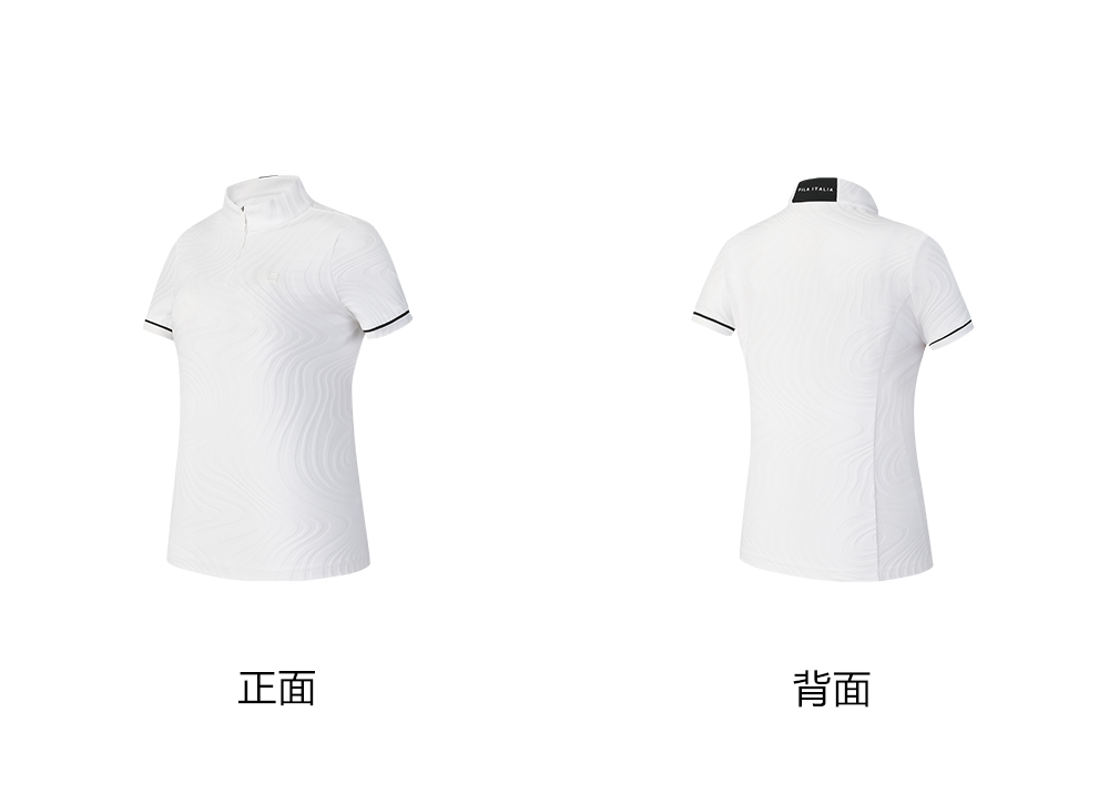 FILA CORE ATHLETICS GOLF MODERN FUSHION Women Short Sleeves T-Shirt (Black / White)