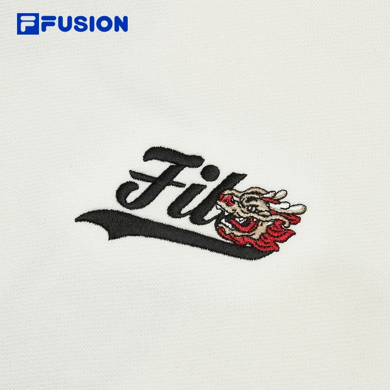 FILA FUSION  INLINE CULTURE Men's Pullover Sweater in White