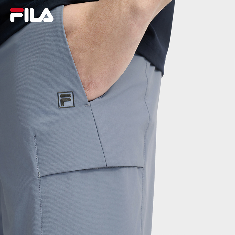 FILA CORE LIFESTYLE WHITE EVERYDAY ELEGANCE Men Woven Pants (Blue)