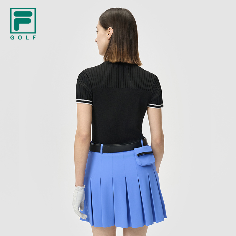 FILA CORE ATHLETICS GOLF Women Knit Sweater (Black / White)