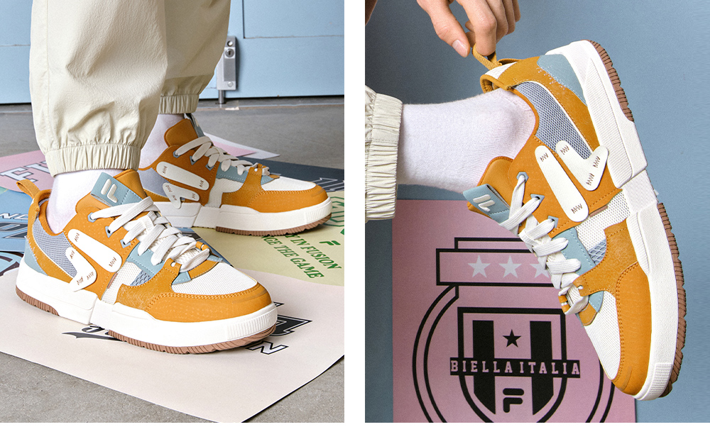 FILA FUSION FUSION GEOMETRY Men Skate Shoes (White / Beige)