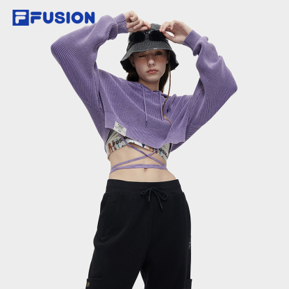 FILA FUSION INLINE WORKWEAR Women's Knit Sweater in Purple