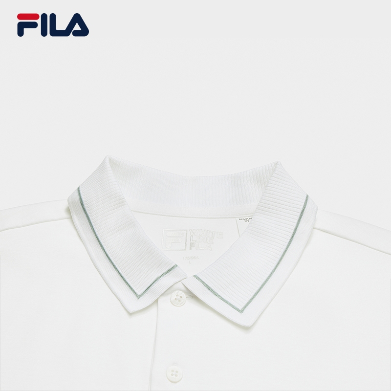 FILA CORE LIFESTYLE WHITE Men Short Sleeve Polo