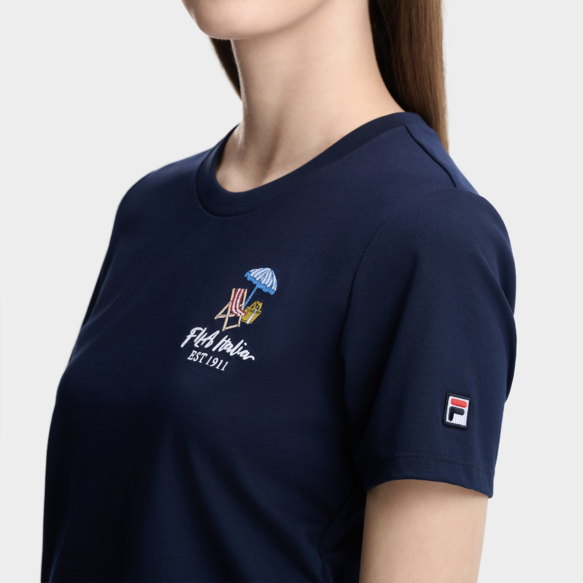 FILA WOMEN'S HERITAGE Knitted Short Sleeve Top