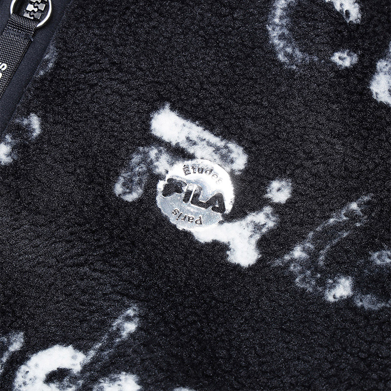 FILA CORE x ETUDES ANOTHER CLUB Women's Lamb Fleece Jacket in Full Print