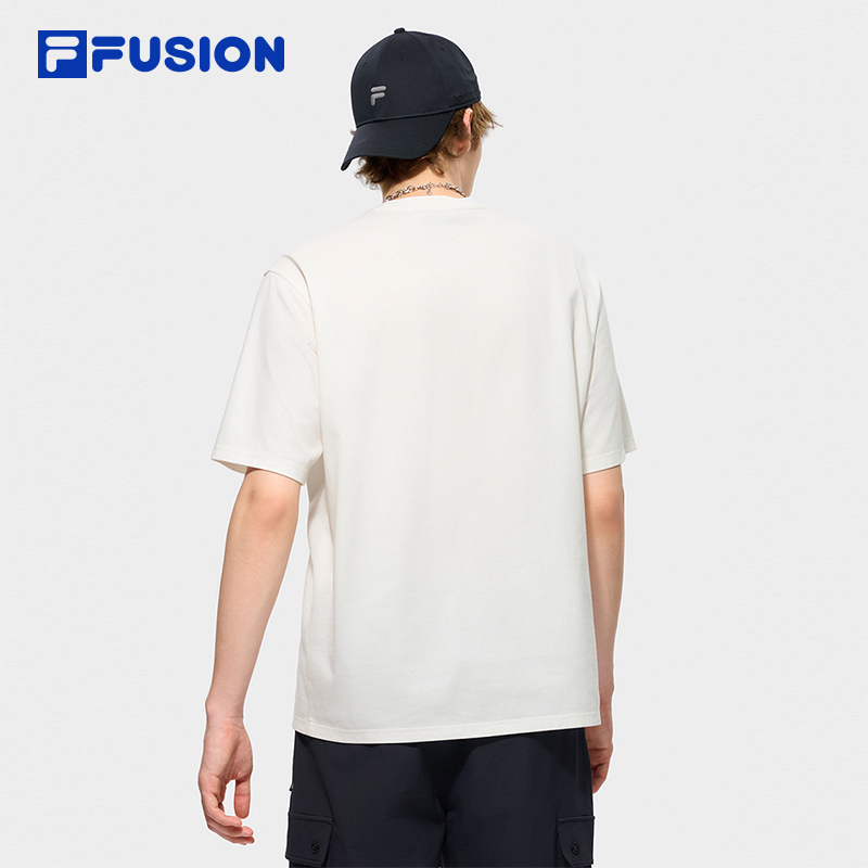 FILA FUSION INLINE Men Knitted Short Sleeve Top