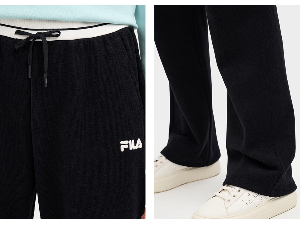 FILA CORE LIFESTYLE ORIGINALE HERITAGE Women Knit Pants (Black)