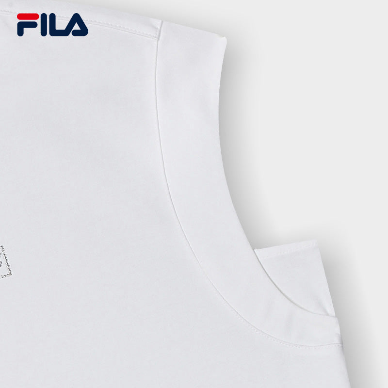 FILA CORE CROSS OVER MODERN HERITAGE Women Short Sleeve T-shirt in White