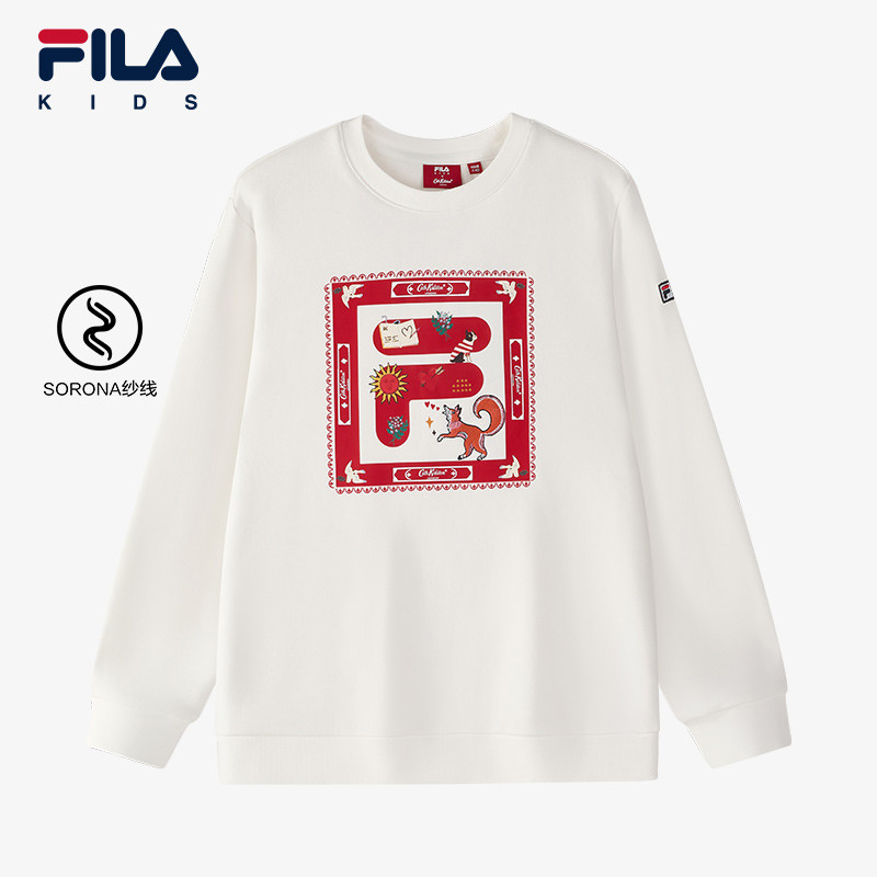 (130 - 160cm) [CNY Collection] FILA KIDS x CATH KIDSTON Boy's Sweater in White