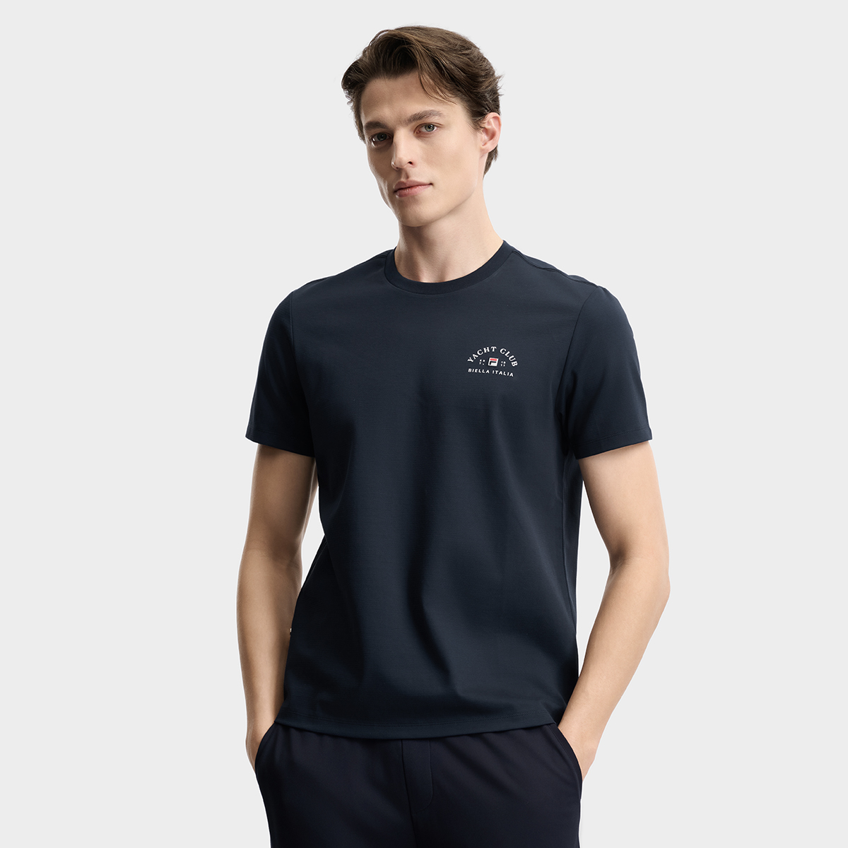 FILA Men Knitted Short Sleeve Top