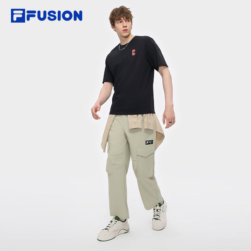 FILA FUSION INLINE FOB GRAPHIC TEES Unisex Short Sleeves T-Shirt (Black / White)