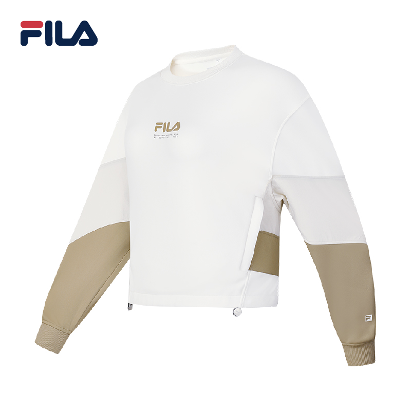 FILA CORE Women's DESERT ROAD-RV CAMPING ATHLETICS EXPLORE Sweater in White